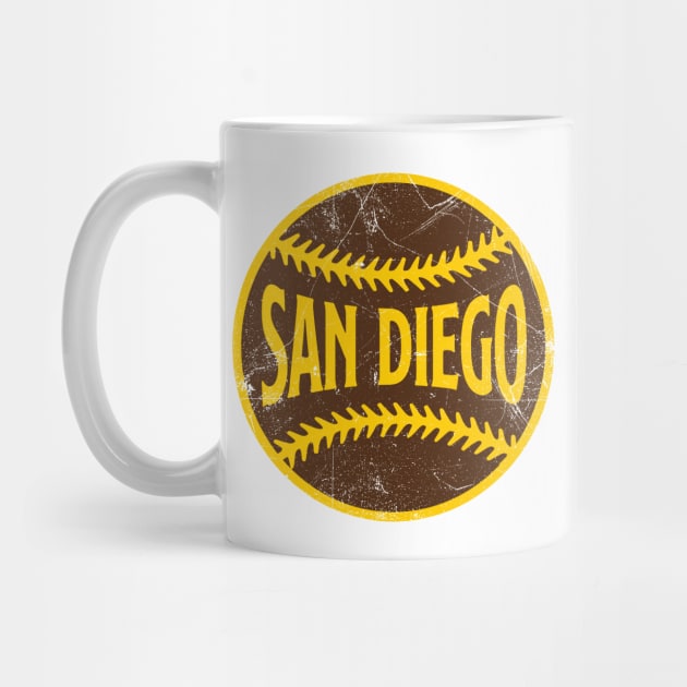 San Diego Retro Baseball - White by KFig21